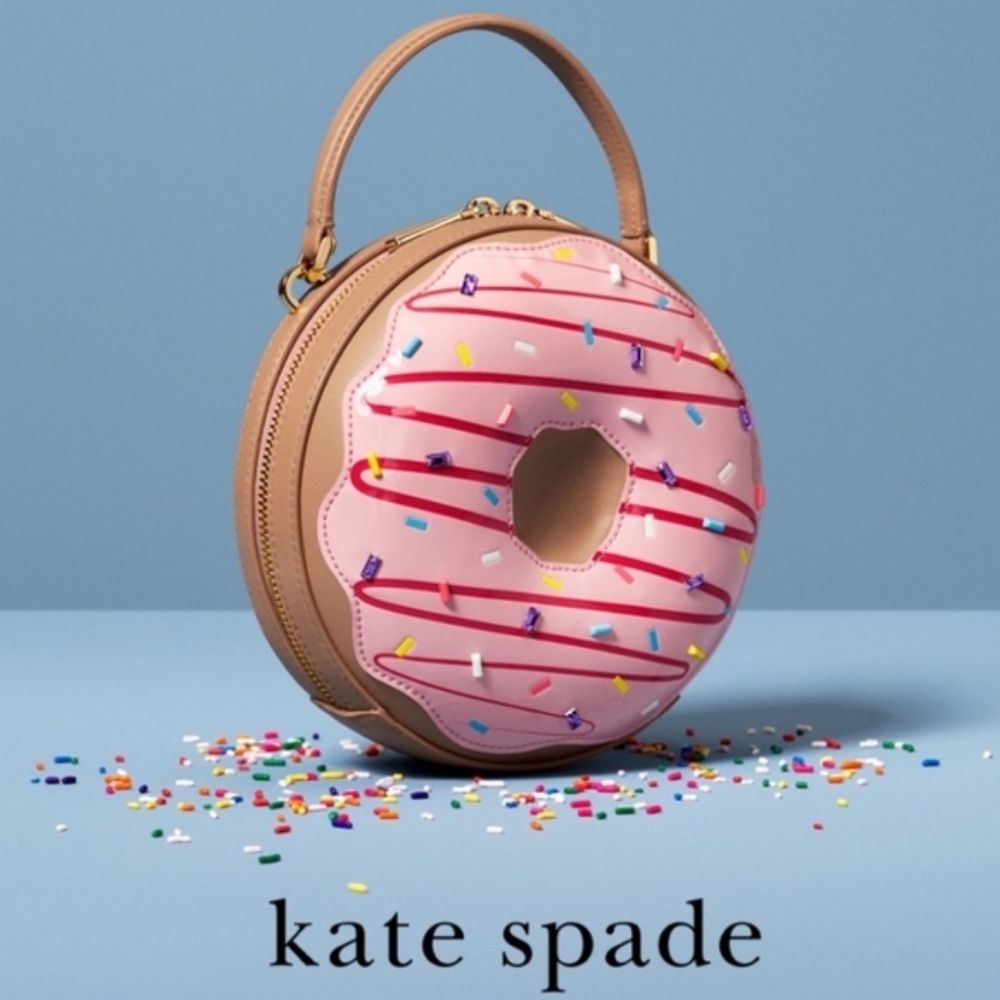 Kate Spade Novelty Bag Coffee Break 3D Donut Crossbody